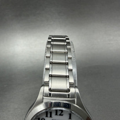 Citizen Reguno Watch Women 28mm White Dial Silver Tone Date Round Runs Solar4
