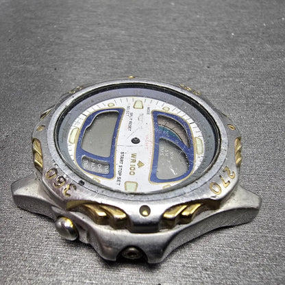 Citizen Yachtmaster C211 Watch Men 42mm Two Tone Alarm Chronograph Ana Digi PART6