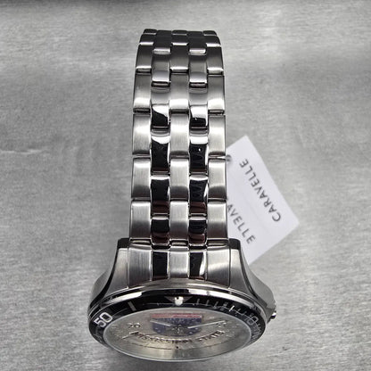 Bulova Caravelle 2021 Liberty Bowl Watch Men 43mm Silver Dial 43B162 New Battery4