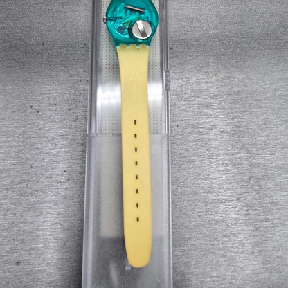 Swatch South Molton Watch Women 25mm Green Dial Green Case LL103 New Battery NOS10