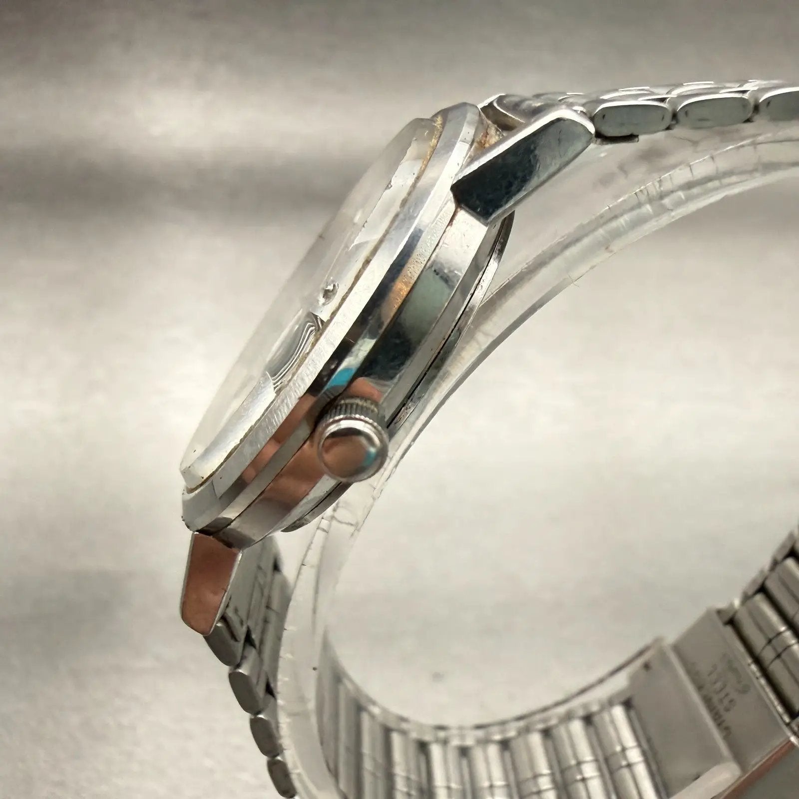 Seiko Chronos Watch Unisex 32mm Silver Dial Silver Date Round 7432-8000 New Batt2