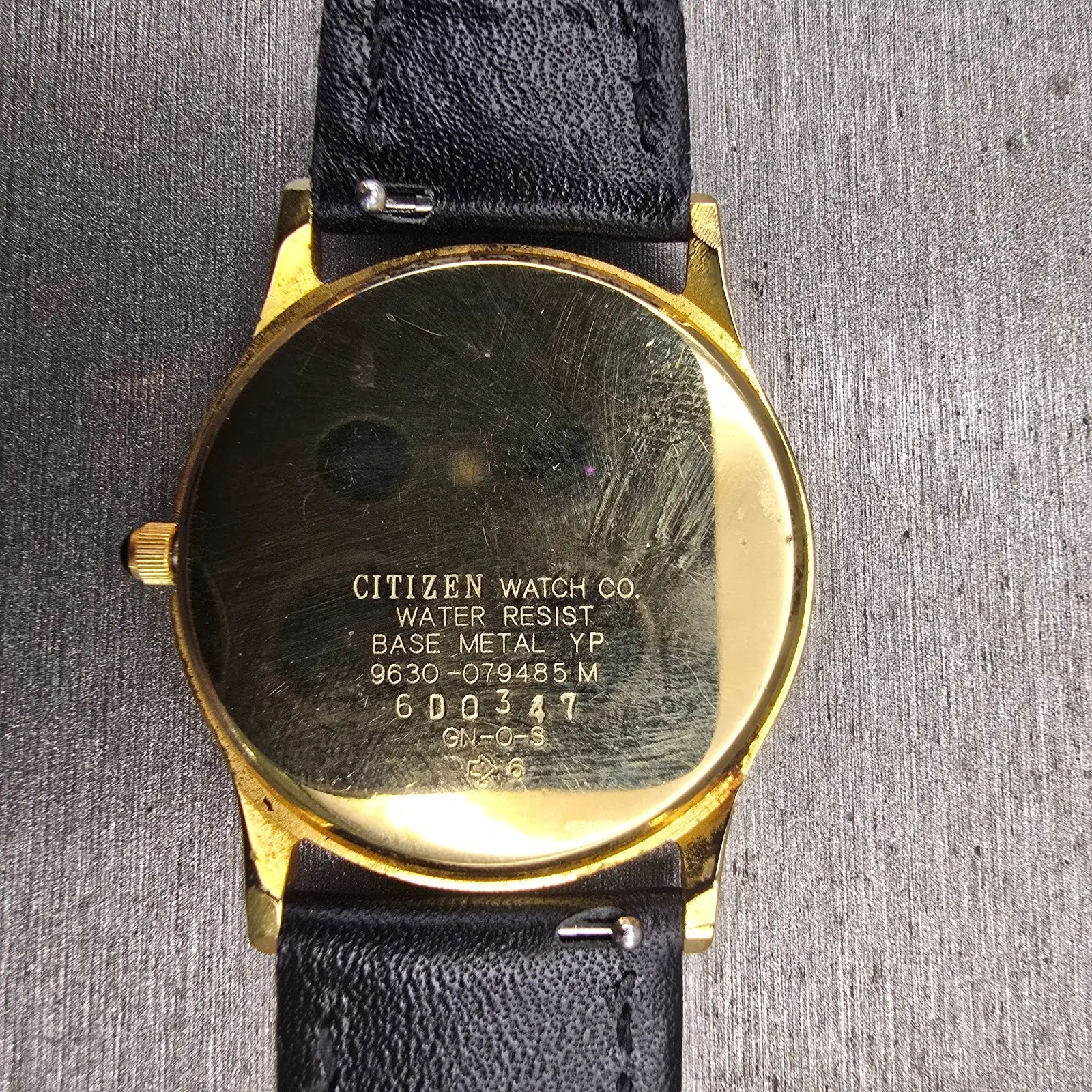Citizen Watch Men 31mm White Dial Gold Tone Round 9630-079485 New Battery VTG10