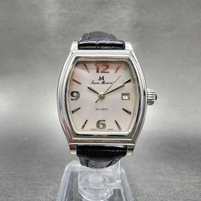 Jeal Marcel Automatic Watch Women 26mm MOP Dial Steel Date Tonneau 260.063 Works5