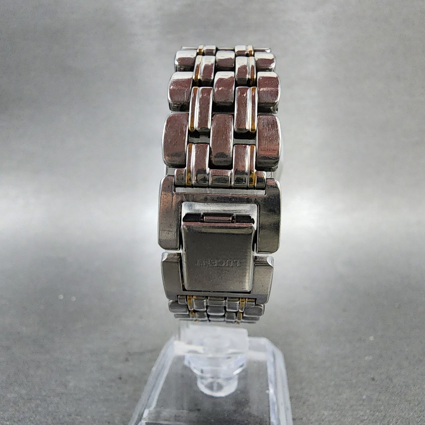 Seiko Lucent Watch Men 33mm Gray Dial Two Tone Round Vintage 5e216e60 PARTS8