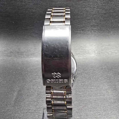 Seiko SQ Mens Watch 34mm Silver Dial Two Tone Daydate Round 8123-8009 New Batt7