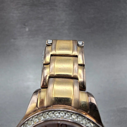 Citizen Eco-Drive Watch Women 30mm Silver Dial Rose Gold Tone Date Round Runs4