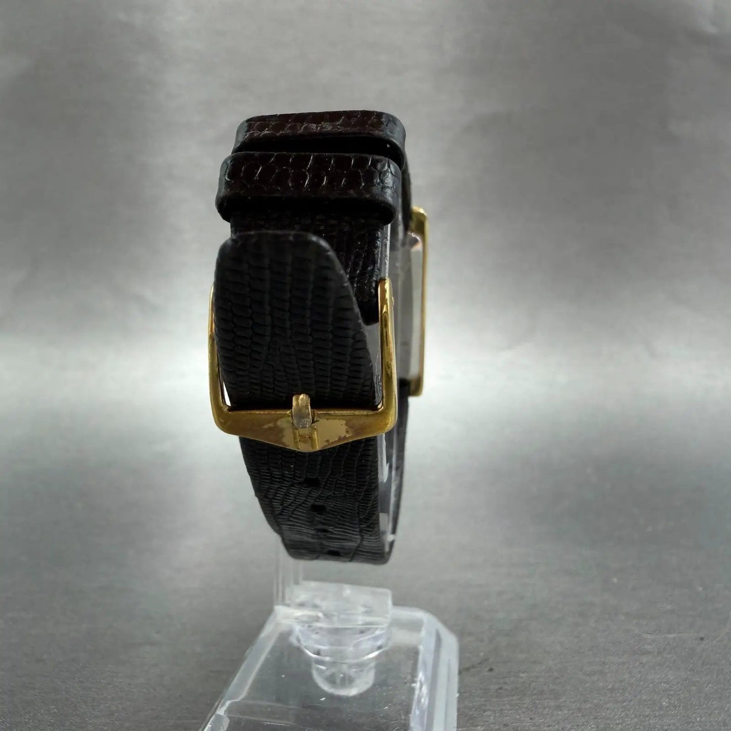 Seiko Pulsar Tank Watch Men 24mm Cream Dial Gold Tone V250-5000 New Battery VTGL7