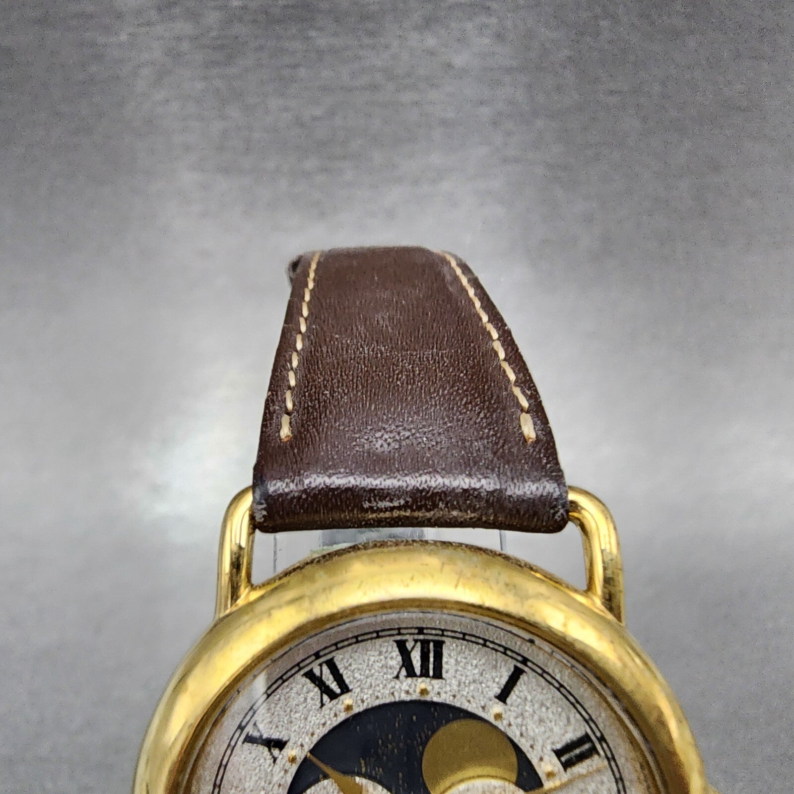 Seiko Alba Moon Phase Watch Men 32mm White Dial Date Round V3386011 New Battery4