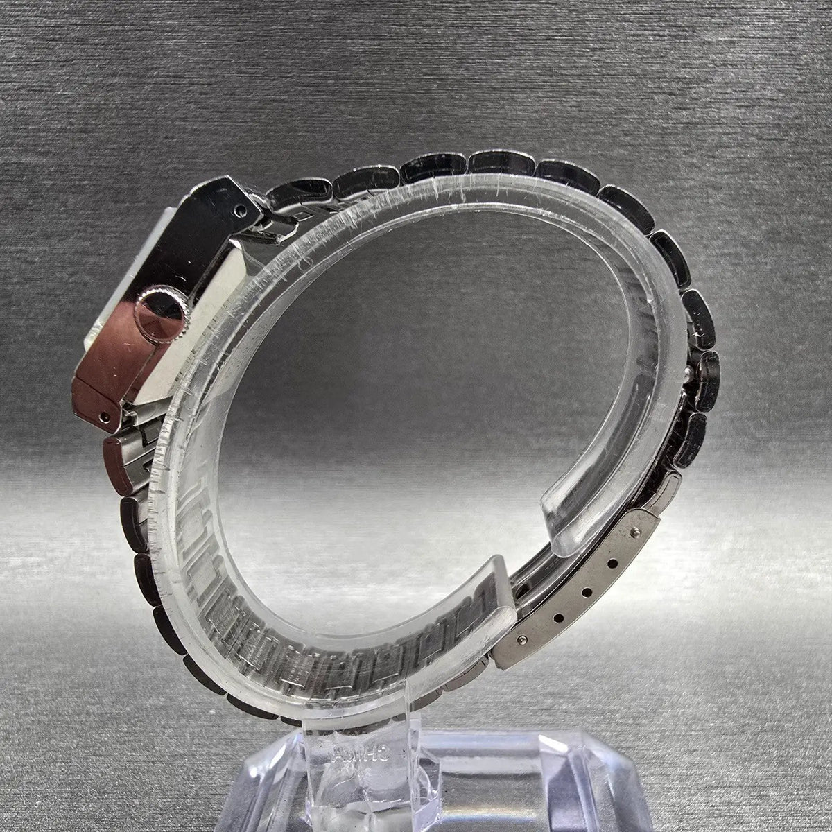 Seiko Tank Watch Women 16mm Silver Dial Silver Rectangle 1104-3400 Manual Wind6
