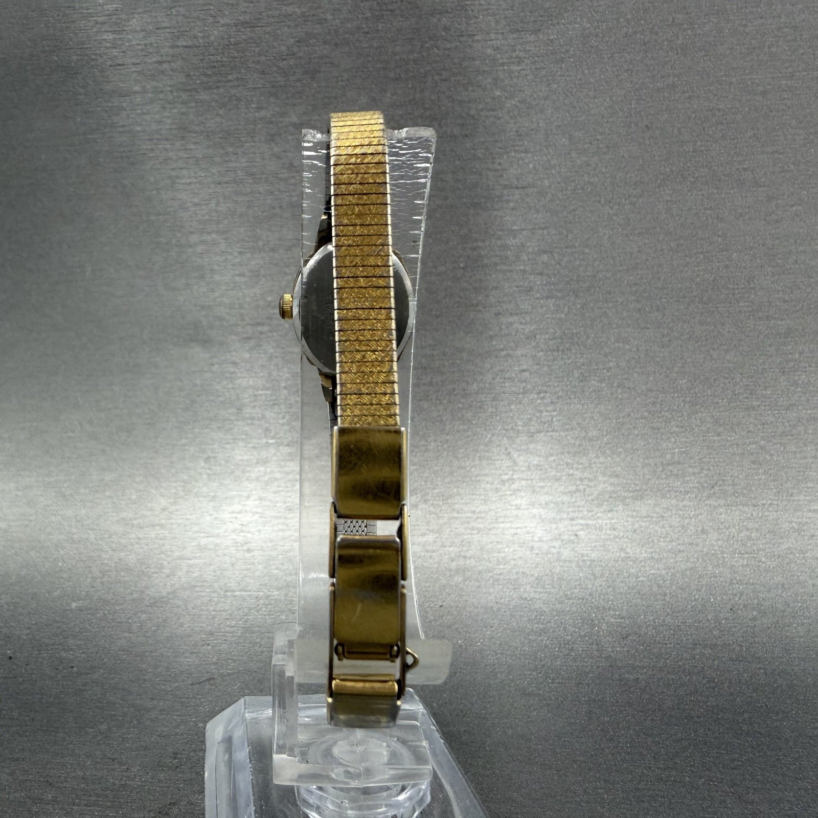 Citizen CQ Watch Women 17mm Champagne Dial Gold Tone Round New Battery VTG ABD7