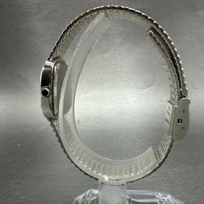 Elgin Watch Women 21mm Silver Dial Silver Tone Rectangle FK277 New Battery VTG6