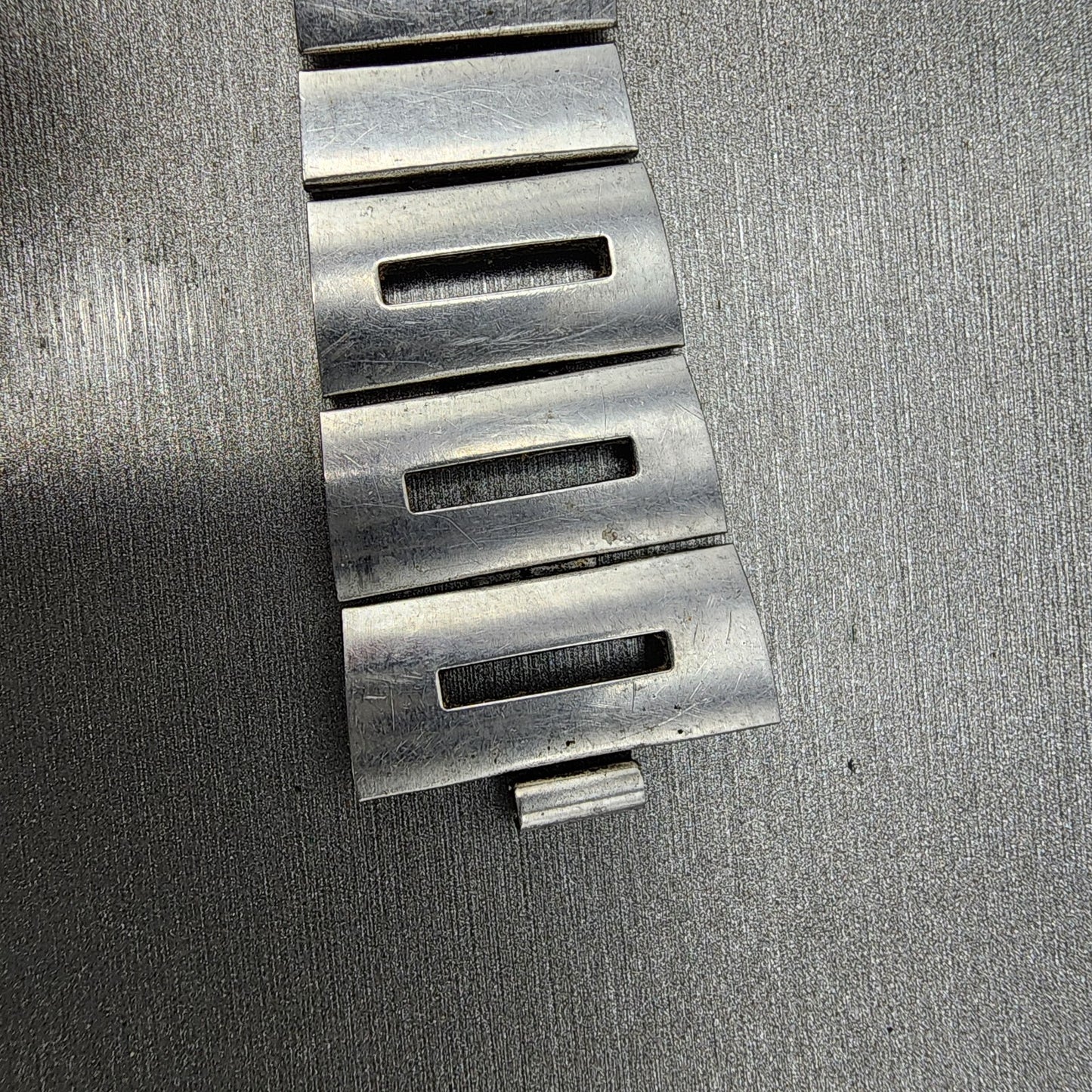 VTG Seiko bracelet 22mm Stainless Steel Tri Folding Clasp Japan made READ!!!5