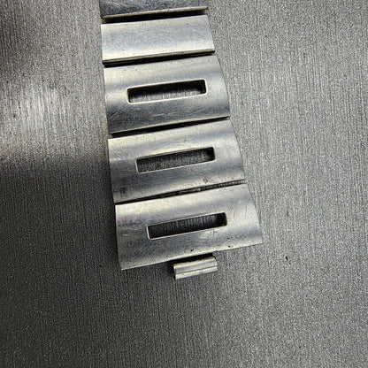 VTG Seiko bracelet 22mm Stainless Steel Tri Folding Clasp Japan made READ!!!5