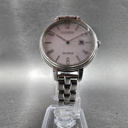 Citizen Eco-Drive Chandler Watch Women 31mm Gray Dial Silver Date EW2440-53A5