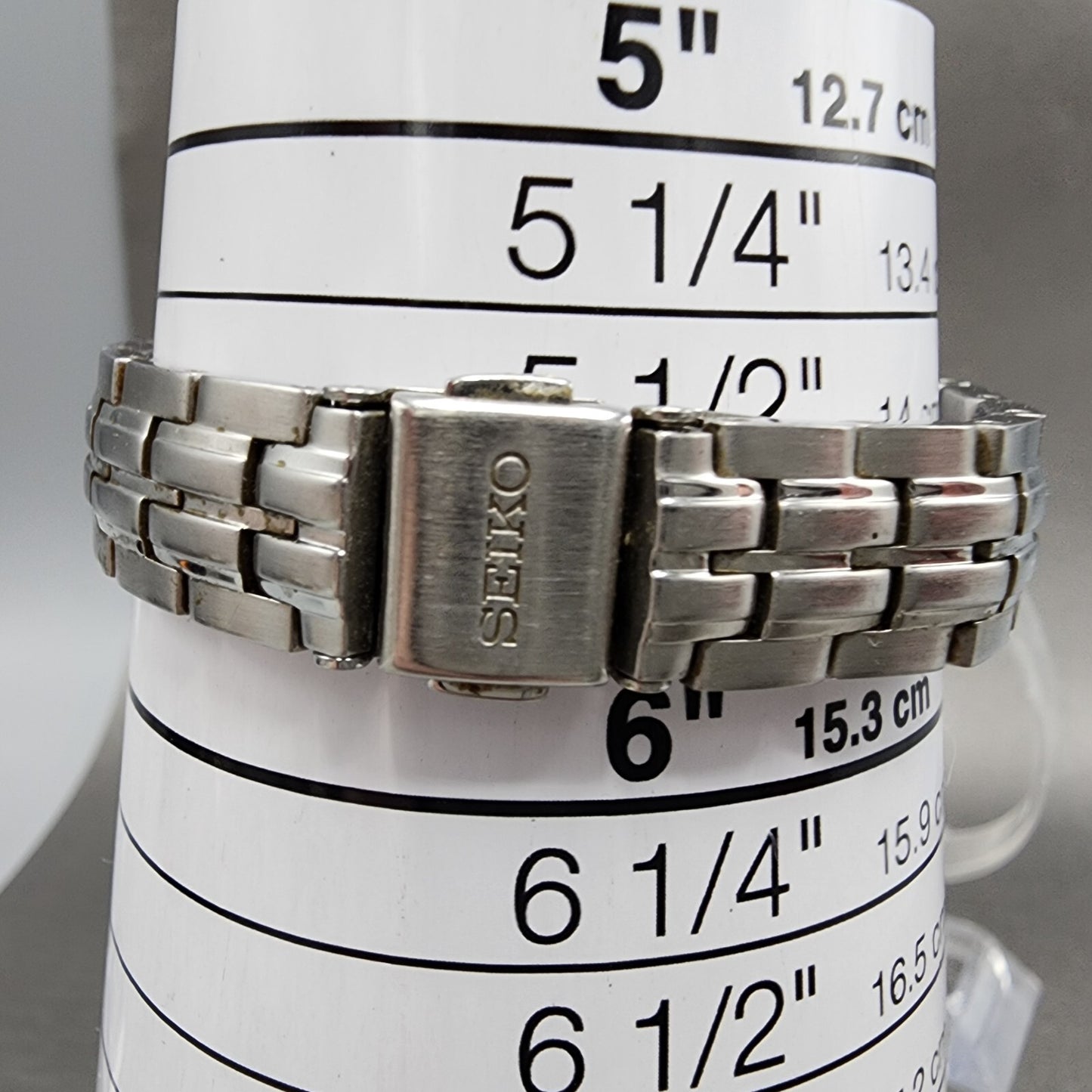 Seiko Solar Watch Women 28mm Mop Silver Tone Date Round V1870ac0 Runs10