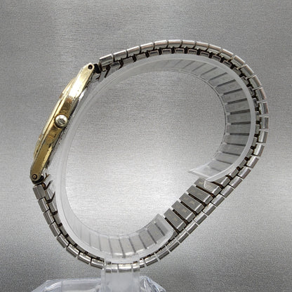 VTG Seiko Lassale Watch Men 30mm Gold Dial Gold Tone Date Oval 5932-5229 PARTS