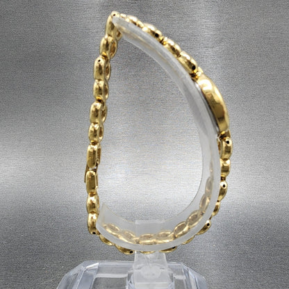 Seiko Watch Women 17mm Champagne Dial Gold Tone Oval 1n005a00 New Battery8