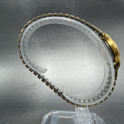 Seiko Watch Women 20mm Champagne Dial Gold Tone Round 1N01-0E19 New Battery8