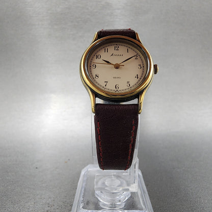 Seiko Avenue Watch Women 23mm Silver Dial Bronze Tone 1f210c30 New Battery5