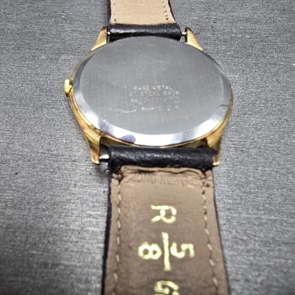 Seiko Watch Men 32mm White Dial Gold Tone Round 8620-0019 PARTS Vintage13