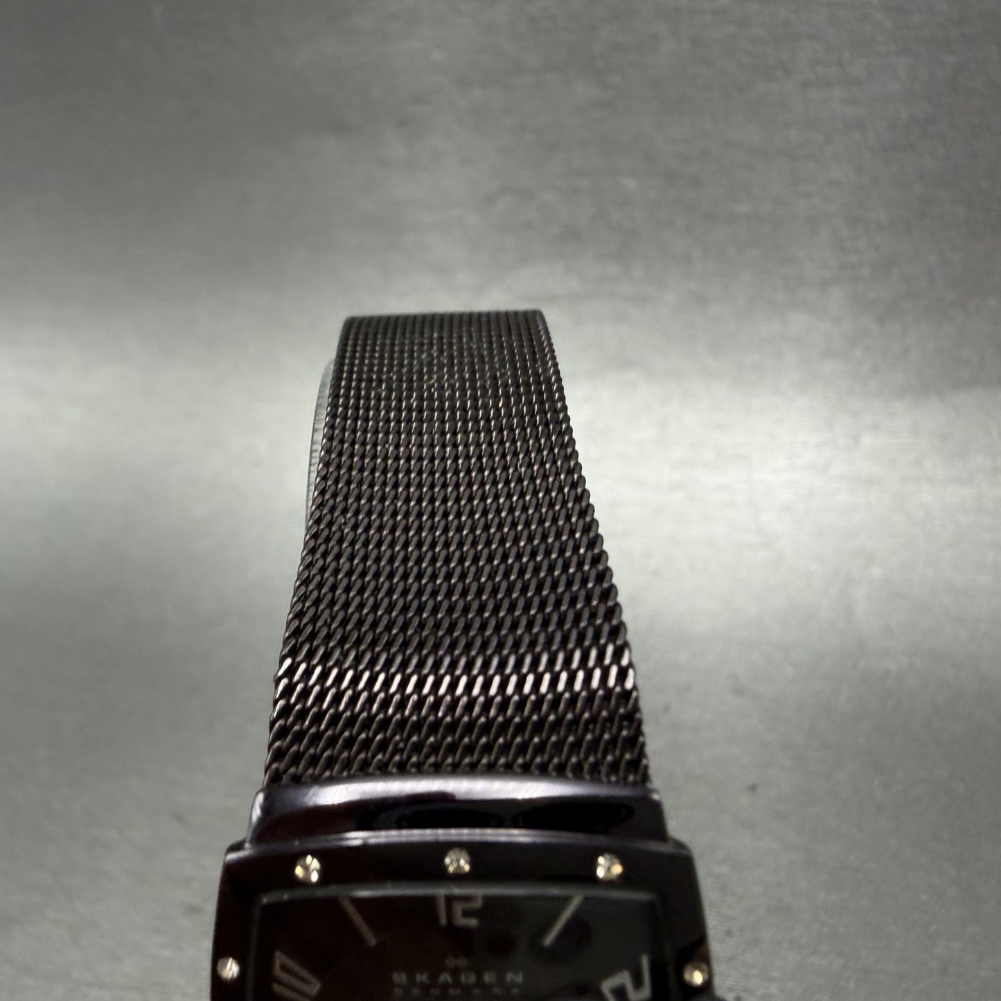 Skagen Tank Watch Women 24mm MOP Dial Purple Tone 396XSMM New Battery4