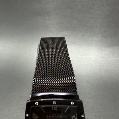 Skagen Tank Watch Women 24mm MOP Dial Purple Tone 396XSMM New Battery4