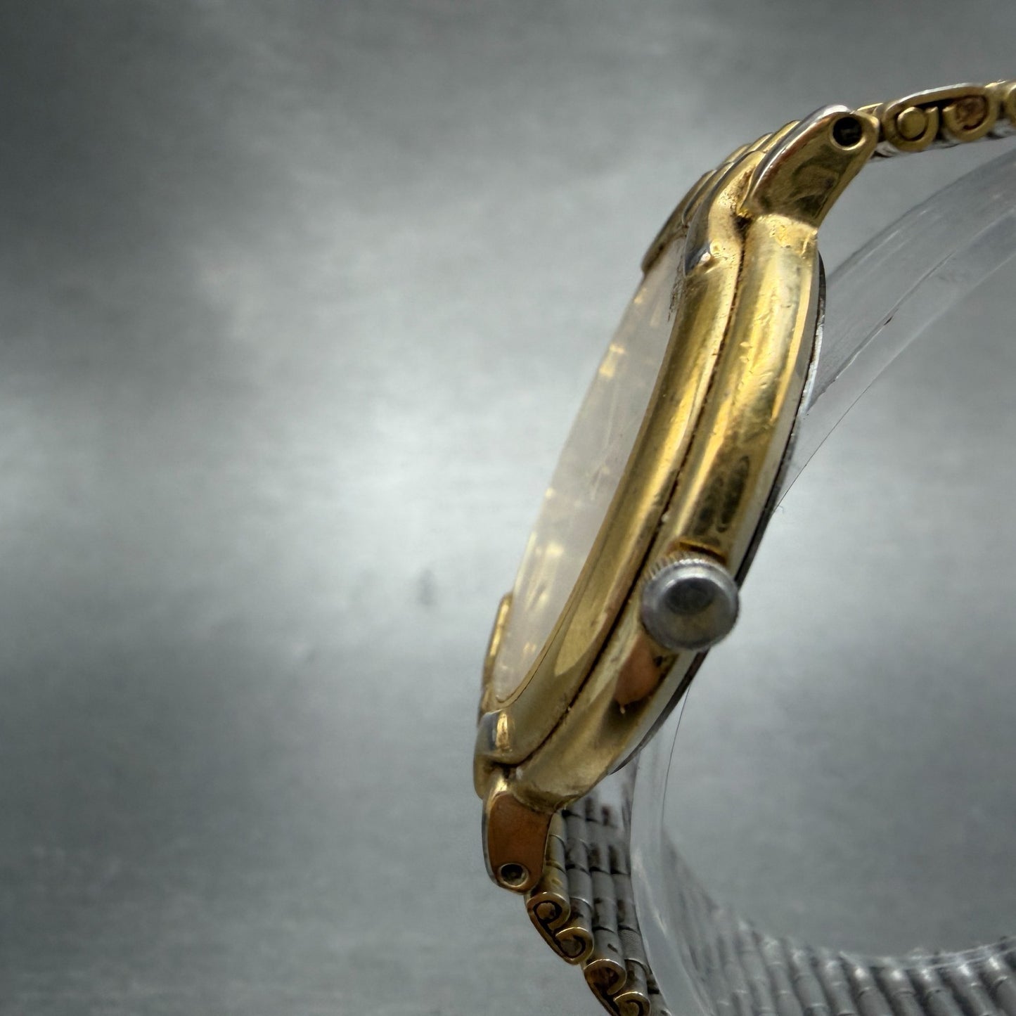 Bulova Caravelle Watch Men 34mm Champagne Dial Gold Tone Round 42M44 New Battery2