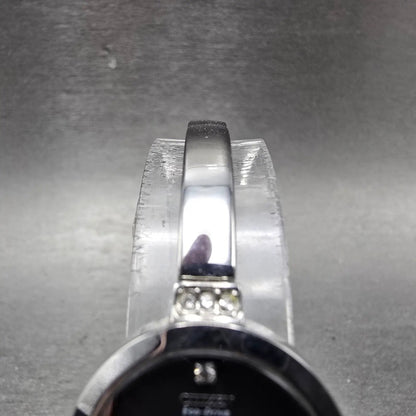 Citizen Eco-Drive Watch Women 21mm Black Dial Silver Tone B023-S067090 Runs4