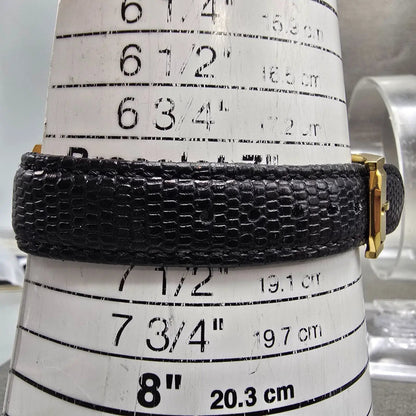 Movado Museum Watch Women 27mm Black Dial Gold Round MB.01.3.34.6003 New Batt SW10