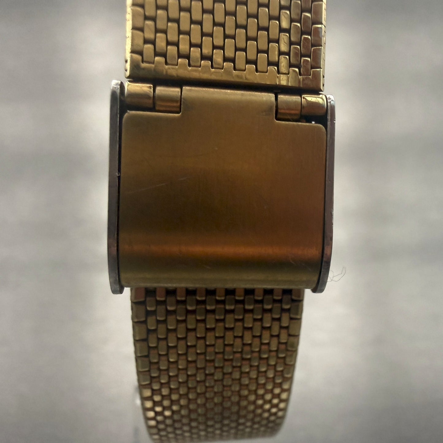 Seiko Dolce Watch Men 29mm Gold Dial Gold Tone Rectangle 5931-5490 New Battery7