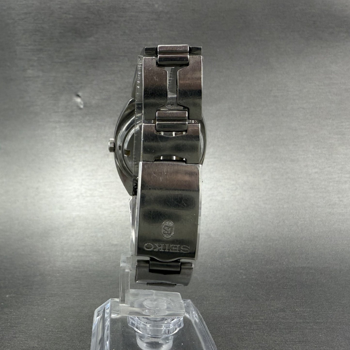 Seiko Matic Lady Watch Women 30mm Silver Dial Silver Tone Date Vinatge  PARTS8