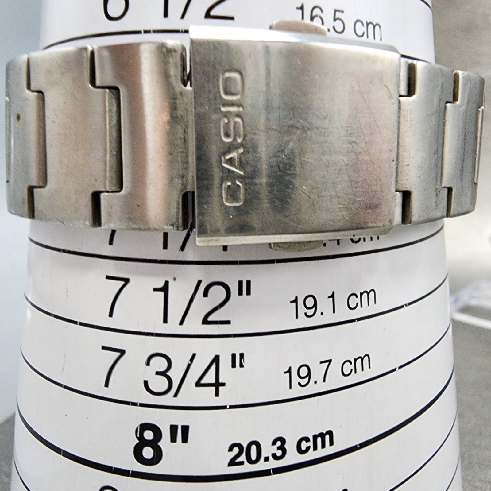 Casio Waveceptor WVA101 Watch Men 42mm Analog Digital Silver Tone Round New Bat10