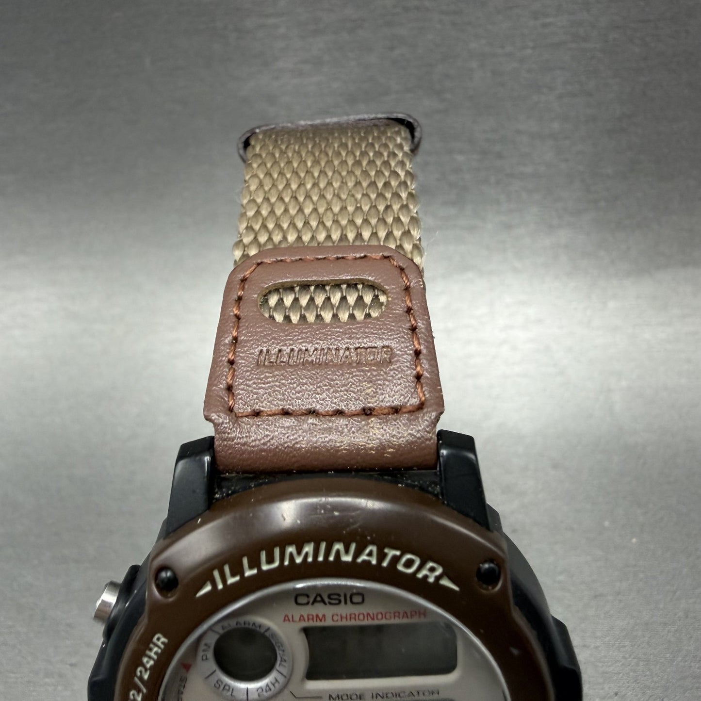 Casio Illuminator Watch Men 44mm Digital Brown Alarm Chrono W89H New Battery4