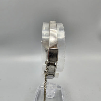VTG Citizen CQ Watch Women 20mm Silver Dial Silver Tone 4-830385 New Battery