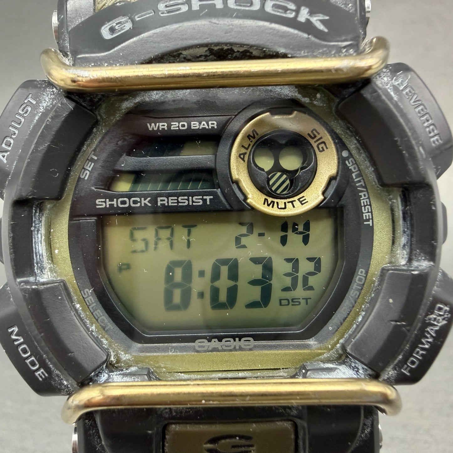 Casio G-Shock GD-400 Watch Men 48mm Digital Black Green Alarm Chrono New Battery1