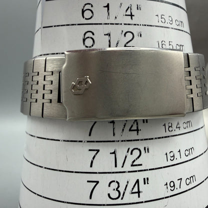 Citizen CQ Crystron Watch Men 35mm Silver Dial Steel Daydate 4-730364 NewBattery10