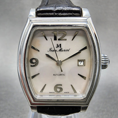 Jeal Marcel Automatic Watch Women 26mm MOP Dial Steel Date Tonneau 260.063 Works1