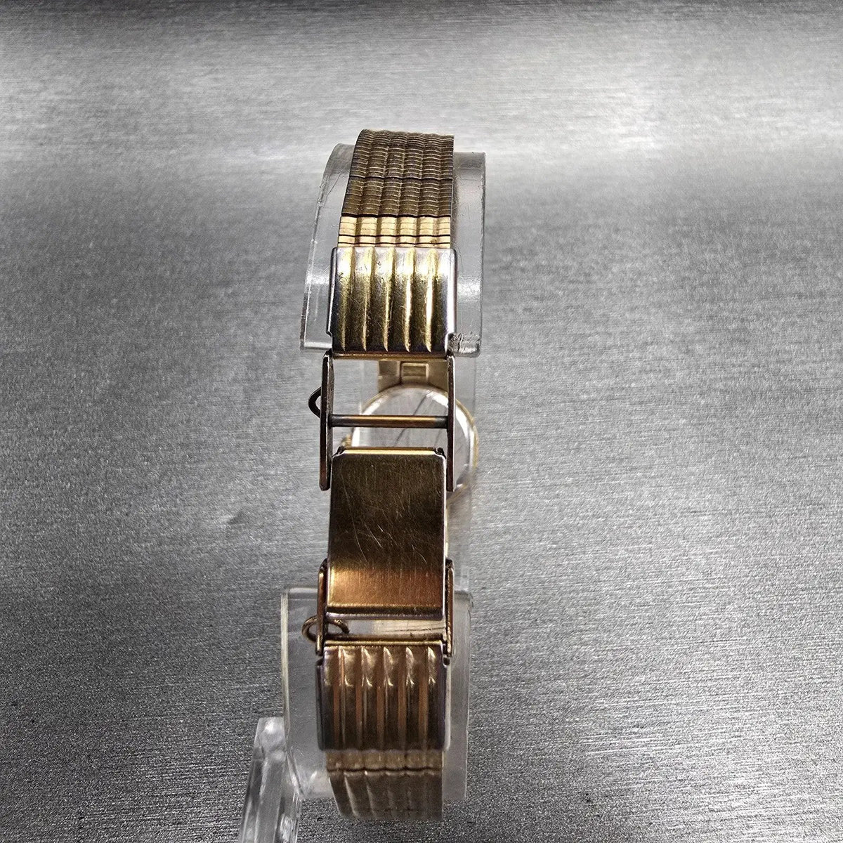 Seiko Watch Women 17mm Gold Dial Gold Tone Round 1E20-0069 New Battery Vintage7