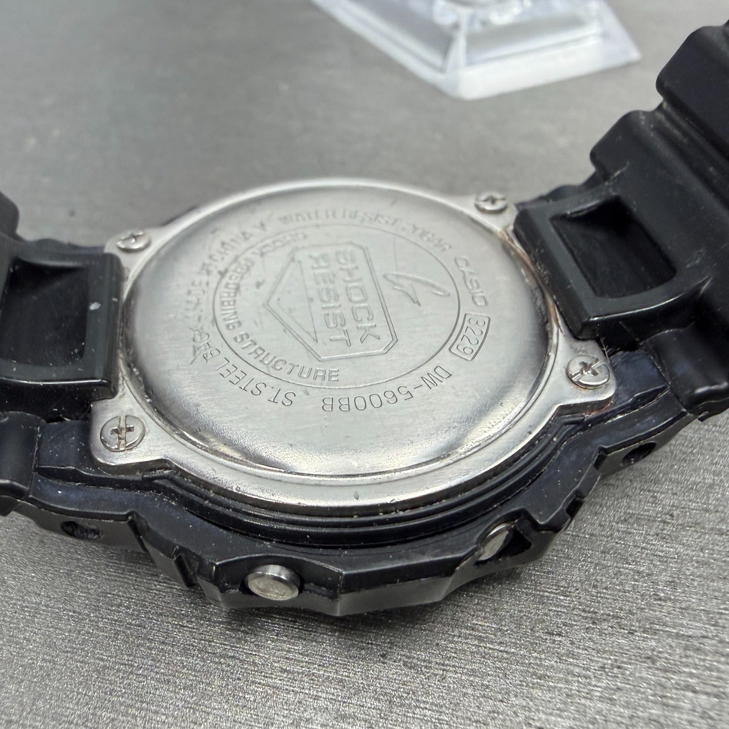 Casio G-Shock DW-5600BB Watch Men 43mm Digital Black Tone Octagon New Battery TH9