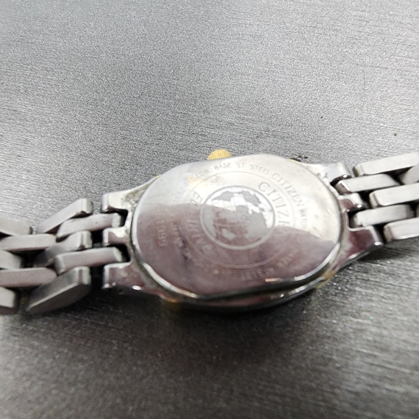Citizen EcoDrive Watch Women 17mm MOP Dial Two Tone Oval B020H23923 Runs9