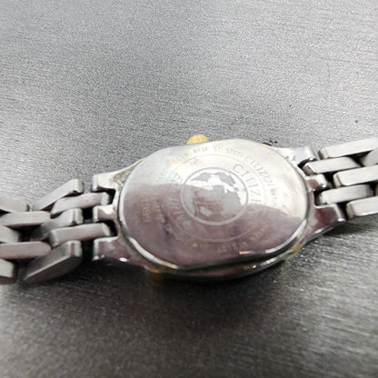 Citizen EcoDrive Watch Women 17mm MOP Dial Two Tone Oval B020H23923 Runs9