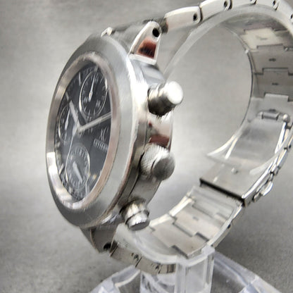 Citizen XC Chronograph Watch Women 34mm Black Dial Silver Tone Date NewBat READ!2